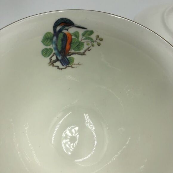 Vintage Gracie Bone China by Coastline Imports Hummingbird Teacup Saucer Set - Picture 10 of 14